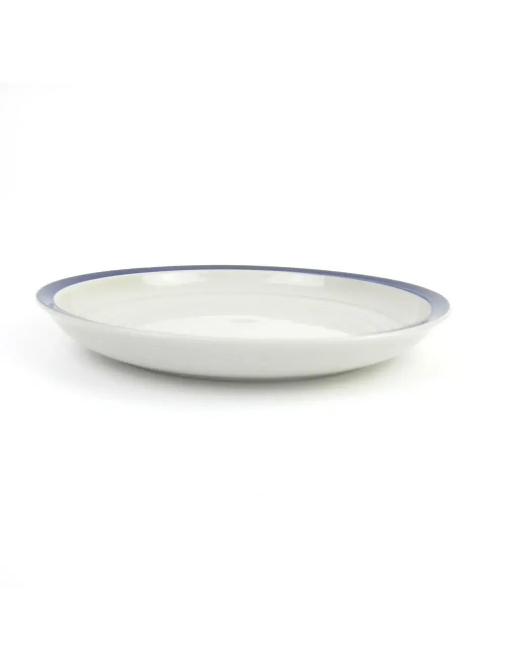 Target Home Dinner Plate Cobalt Blue Rim Embossed Rings 10.25